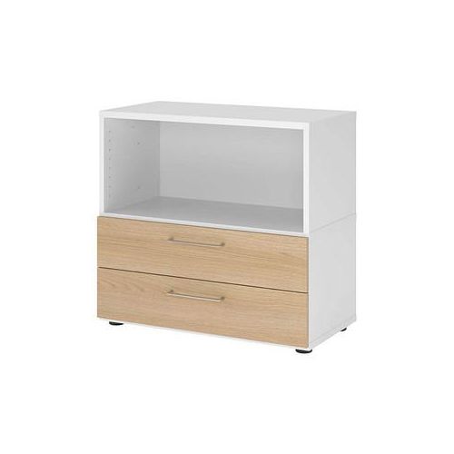 4032062307908 - Regalschrank FlexWall VFW28S2KGWEBS weiß eiche 1 Fachboden 800 x 400 x 746 cm 4032062307908 Hammerbacher 4032062307908 - Regalschrank FlexWall VFW28S2KGWEBS weiß eiche 1 Fachboden 800 x 400 x 746 cm 4032062307908 Hammerbacher