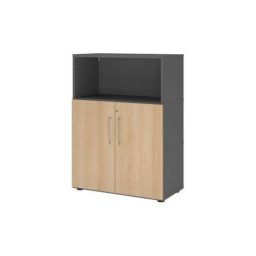 4032062307571 - Regalschrank FlexWall VFW38T2KGGEBS grafit eiche 2 Fachböden 800 x 400 x 1098 cm 4032062307571 Hammerbacher