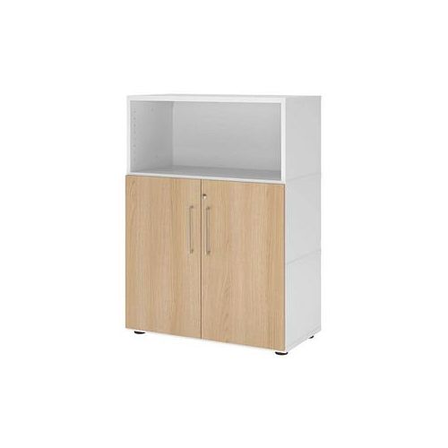 4032062307540 - Regalschrank FlexWall VFW38T2KGWEBS weiß eiche 2 Fachböden 800 x 400 x 1098 cm 4032062307540 Hammerbacher