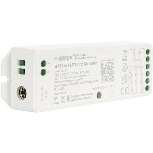 8445044045327 - Efectoled - led Controller Dimmer WiFi 5 in 1 für Einfarbig CCT RGB RGBW RGBWW RGBWW 12 48V dc MiBoxer Monocolor   cct   rgb   rgbw   rgbww