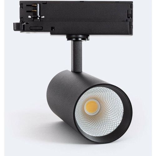 8445044109005 - Ledkia - LED-Strahler für 3-Phasenstromschiene 30W Carlo No Flicker Schwarz Kaltes Weiß 6000K 60º