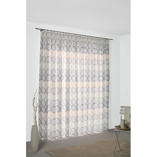 4004567297510 - Vorhang WIRTH Zirbello Gr 1 rosa (rosé) Gardinen 145cm Multifunktionsband 132cm Baumwolle Polyester B132cm H145cm