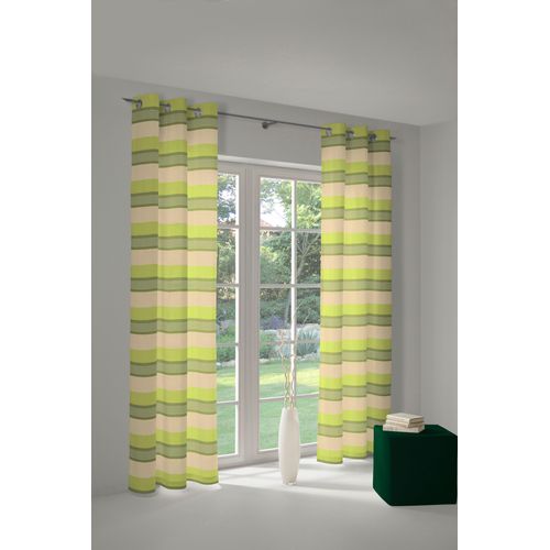 4004567064525 - Vorhang WIRTH Menorca Gr 2 grün B135cm H175cm Polyester Baumwolle Gardinen