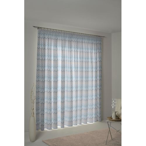 4004567300227 - Vorhang WIRTH Benewitz Gardinen Gr 145 cm Multifunktionsband 132 cm blau Esszimmergardinen