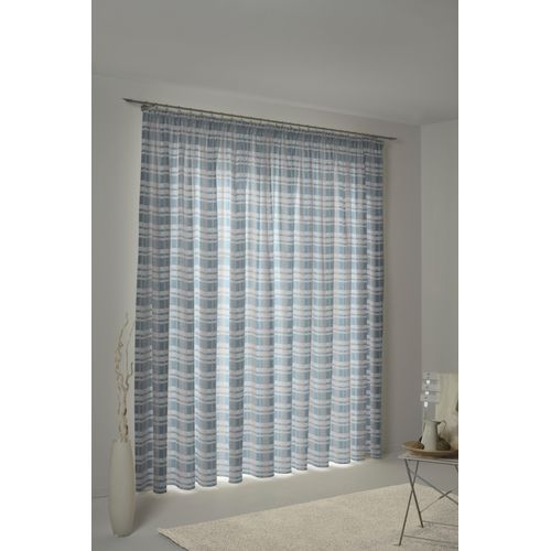 4004567299682 - Vorhang WIRTH Laufenberg Gr 1 blau Gardinen 145cm Multifunktionsband 132cm Baumwolle Polyester B132cm H145cm