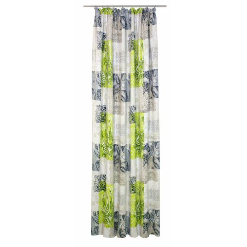 4004567155285 - Vorhang WIRTH JOLANDA Gardinen Gr 150 cm Kräuselband 145 cm grün Kräuselband Gardine