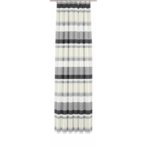 4004567054854 - Vorhang WIRTH Novara Gr 1 grau B135cm H145cm Jacquard Polyacryl Polyester Baumwolle Gardinen