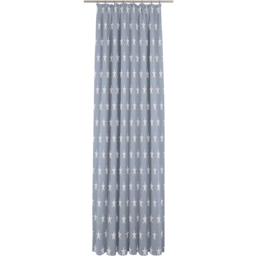 4004567256319 - Vorhang WIRTH Crayon Gardinen Gr 245 cm Kräuselband 135 cm blau Kräuselband