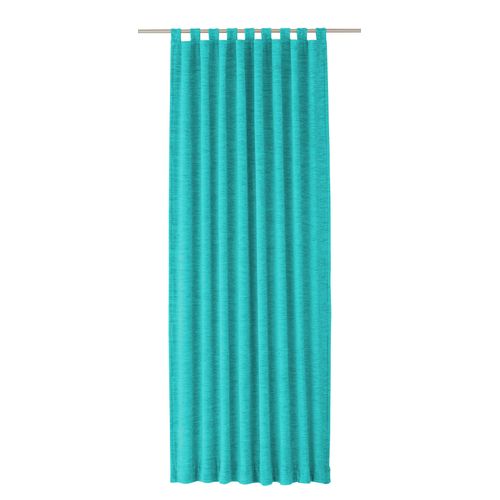 4004567112837 - Vorhang WIRTH Trondheim 234 g m² Gardinen Gr 160 cm Schlaufen 172 cm blau (türkis) Schlaufen Gardine