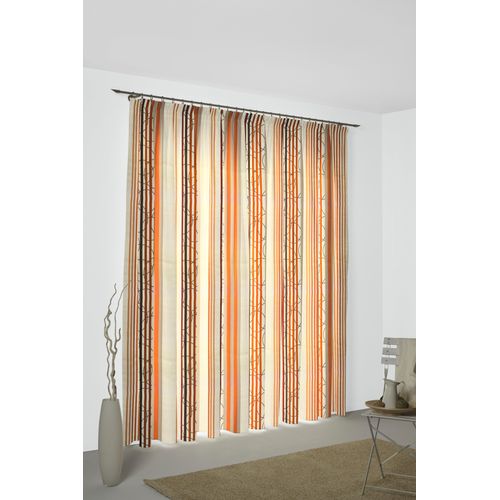 4004567323561 - Vorhang WIRTH Soliera Gardinen Gr 145 cm Multifunktionsband 132 cm orange Esszimmergardinen 4004567323561 - Vorhang WIRTH Soliera Gardinen Gr 145 cm Multifunktionsband 132 cm orange Esszimmergardinen