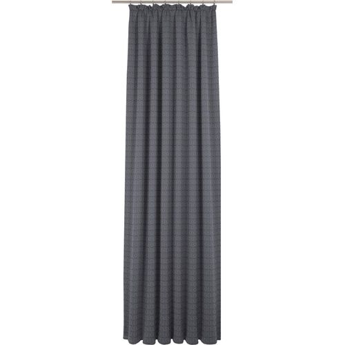 4004567197049 - Vorhang ADAM Graphic Ventus Light Gr 1 blau (indigo) Gardinen 145cm Kräuselband 145cm Baumwolle (Bio-Baumwolle) B145cm H145cm