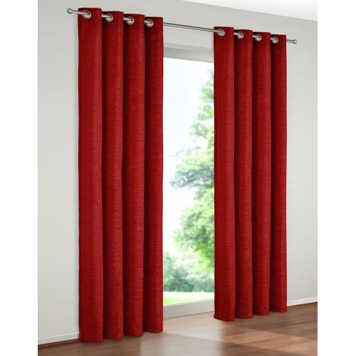 4004567128111 - Vorhang WIRTH B-Holmsund Gardinen Gr 200 cm Ösen 172 cm rot Ösen