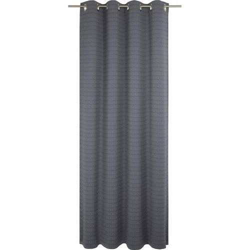4004567197223 - Vorhang ADAM Graphic Ventus Light Gardinen Gr 225 cm Ösen 145 cm blau (indigo) Ösen