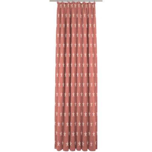 4004567256081 - Vorhang WIRTH Crayon Gardinen Gr 145 cm Kräuselband 135 cm rot Landhaus Gardinen Gardine