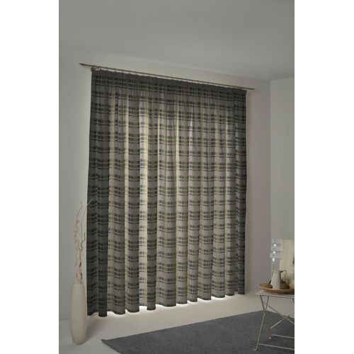 4004567230319 - Vorhang WIRTH Laufenberg Gardinen Gr 125 cm Kräuselband 65 cm grün (moosgrün) Landhaus Gardinen Gardine