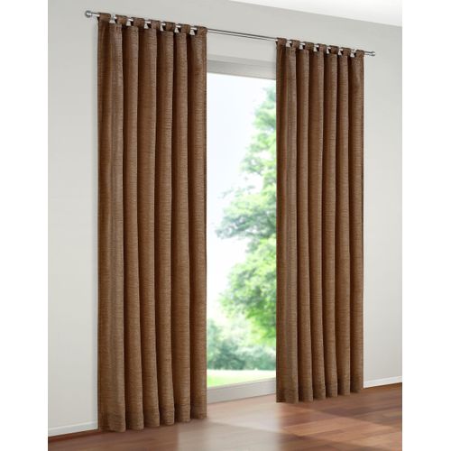 4004567095529 - Vorhang WIRTH Tromsö Gardinen Gr 245 cm Schlaufen 172 cm braun