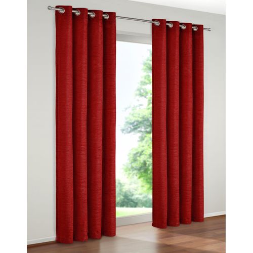 4004567127978 - Vorhang WIRTH B-Holmsund Gr 3 rot B132cm H180cm Chenille Polyacryl Gardinen