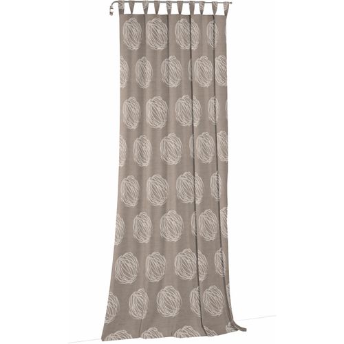 4004567056148 - Vorhang WIRTH Kingston Gardinen Gr 225 cm Schlaufen 135 cm braun Schlaufen Gardine
