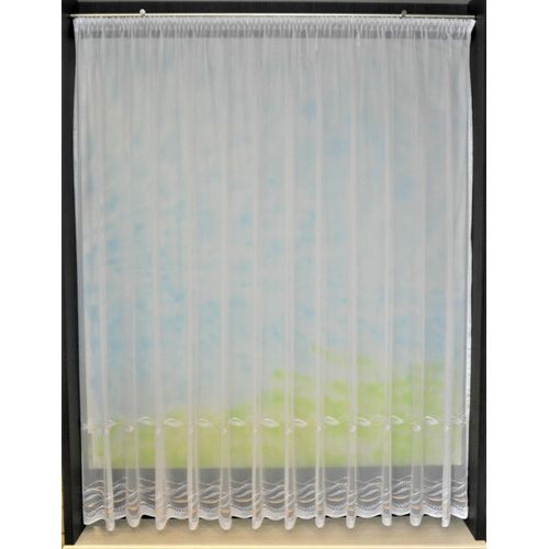 4028298307478 - Gardine STICKEREIEN PLAUEN Düne Gr 3 weiß (weiß beige) B250cm H250cm Sablu00e9 Polyester Gardinen