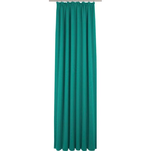 4004567224561 - Vorhang ADAM Uni Collection Gr 1 blau (petrol) Gardinen 145cm Kräuselband 145cm Baumwolle (Bio-Baumwolle) B145cm H145cm