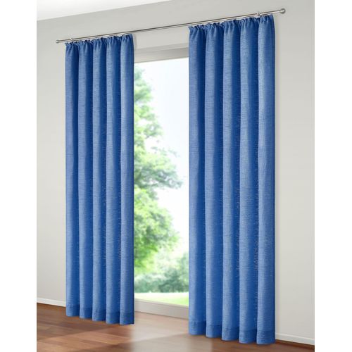 4004567318246 - Vorhang WIRTH Bachfeld Gardinen Gr 145 cm Multifunktionsband 132 cm blau (royalblau) Esszimmergardinen