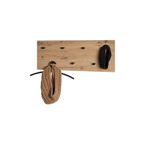 4001070374424 - Wandgarderobe 37442 eiche Holz 7 Haken 800 x 300 cm 4001070374424 HAKU Möbel