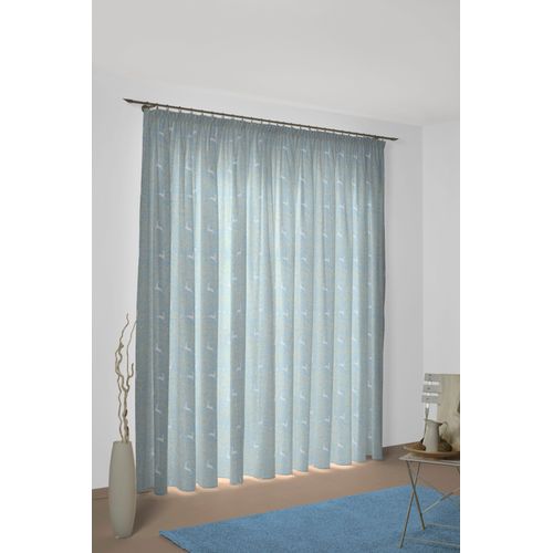 4004567256487 - Vorhang WIRTH Swift Gr 4 blau Gardinen 225cm Kräuselband 135cm Baumwolle Polyacryl B135cm H225cm
