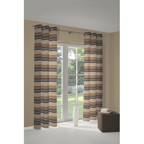 4004567064488 - Vorhang WIRTH Menorca Gr 2 beige B135cm H175cm Polyester Baumwolle Gardinen
