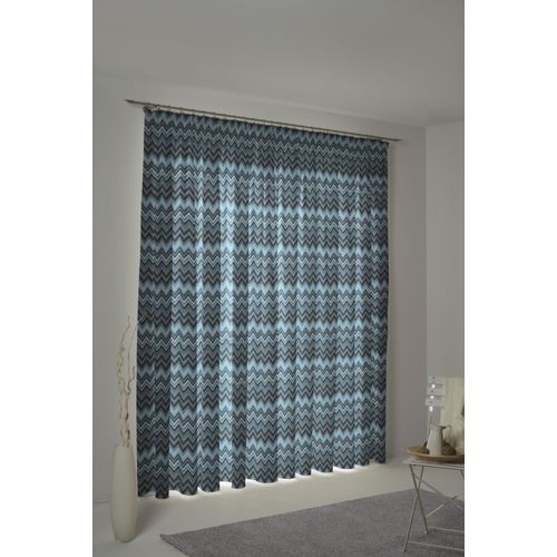 4004567300388 - Vorhang WIRTH Benewitz Gardinen Gr 145 cm Multifunktionsband 132 cm blau (petrol) Esszimmergardinen