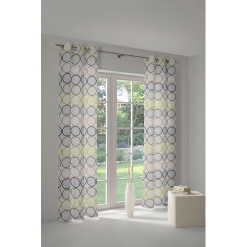 4004567225421 - Vorhang WIRTH Zirbello Gr 3 grün B132cm H225cm Jacquard Baumwolle Polyester Gardinen