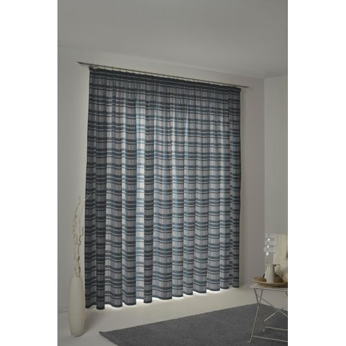 4004567299835 - Vorhang WIRTH Laufenberg Gardinen Gr 145 cm Multifunktionsband 132 cm blau (petrol) Esszimmergardinen