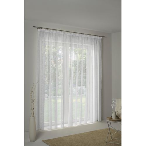 4004567296254 - Gardine WIRTH 3163 III Gardinen Gr 225 cm Faltenband 750 cm weiß (offwhite) Esszimmergardinen