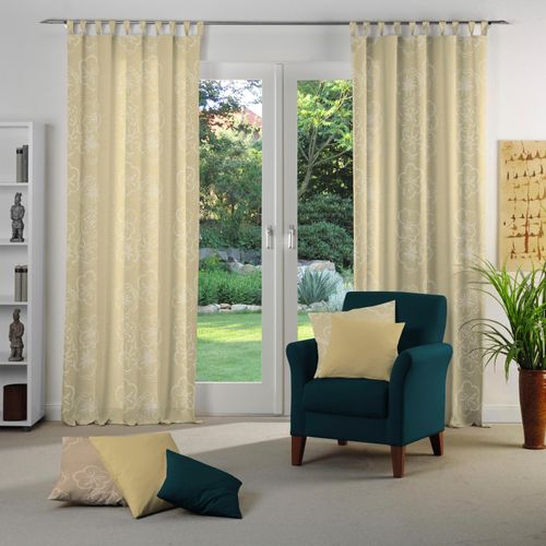 4004567119119 - Vorhang WIRTH Dangard Gr 1 gold (goldfarben) B135cm H145cm Polyacryl Polyester Gardinen