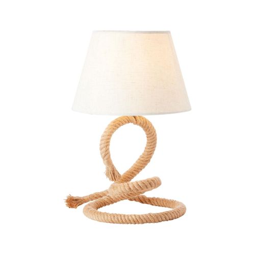 4004353377174 - Lampe Sailor Tischleuchte natur weiß Seil Textil 1x A60 E27 40WNormallampen (nicht enthalten) - weiß - Brilliant 4004353377174 - Lampe Sailor Tischleuchte natur weiß Seil Textil 1x A60 E27 40WNormallampen (nicht enthalten) - weiß - Brilliant