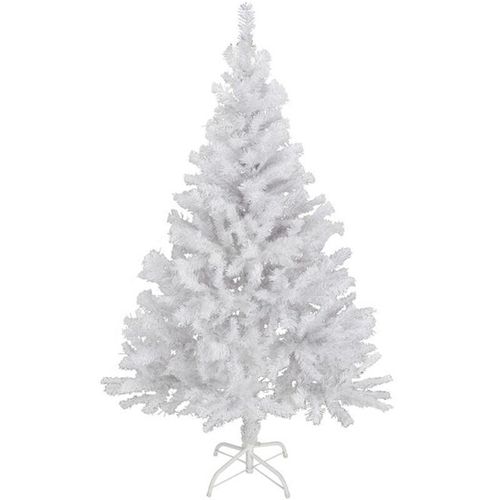 4260273055350 - Spetebo - Künstlicher Weihnachtsbaum - 120 cm   weiß - Kunst Tannenbaum Christbaum inklusive Baumständer