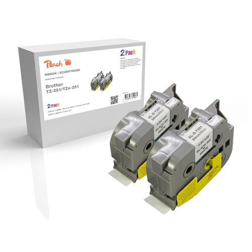 7640366810061 - Schriftbandkassette kompatibel zu Brother TZ-251 TZe-251 Pack(2) Brother BR-TZ251