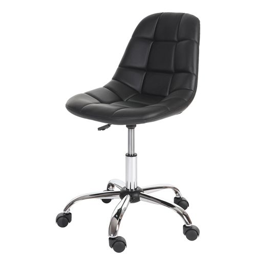 4057651111384 - Drehstuhl MCW-A86 Bürostuhl Arbeitshocker Schalensitz Kunstleder ~ schwarz
