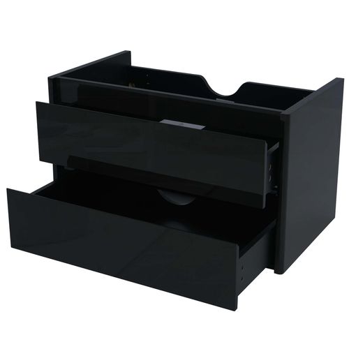 4057651999418 - Waschbeckenunterschrank MCW-B19 Waschtischunterschrank Waschtisch Badezimmer hochglanz Soft-Close 50x80cm ~ schwarz 4057651999418 - Waschbeckenunterschrank MCW-B19 Waschtischunterschrank Waschtisch Badezimmer hochglanz Soft-Close 50x80cm ~ schwarz