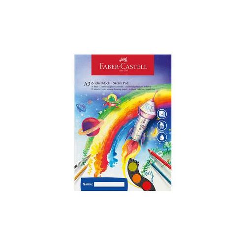 4002372212476 - FABER-CASTELL Zeichenblöcke FaberCas Zeichenblock A3 1St DIN A3 10 Blatt