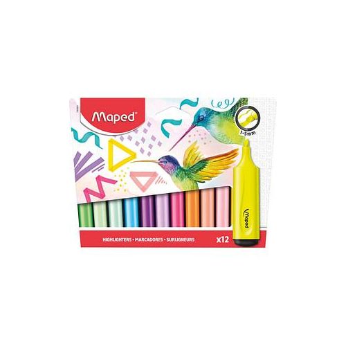 3154147409015 - Textmarker Fluo Peps M740901 Etui 12-farbig sortiert 1-5mm Keilspitze 3154147409015 12 Stück