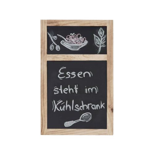4057651226163 - Werbetafel MCW-C51 Wandtafel Kreidetafel 55x34x2cm Holz Shabby-Look Vintage ~ naturbraun