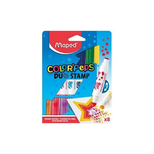 3154148468080 - COLORPEPS Duo Stamp Filzstifte farbsortiert 3154148468080 M846808 8 Stück