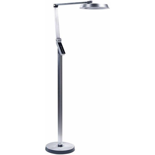 4255664819567 - Beliani - LED-Stehlampe Silber Kunststoff 170 cm Höhe Dimmen lcd Moderne Beleuchtung Heimbüro - Silber