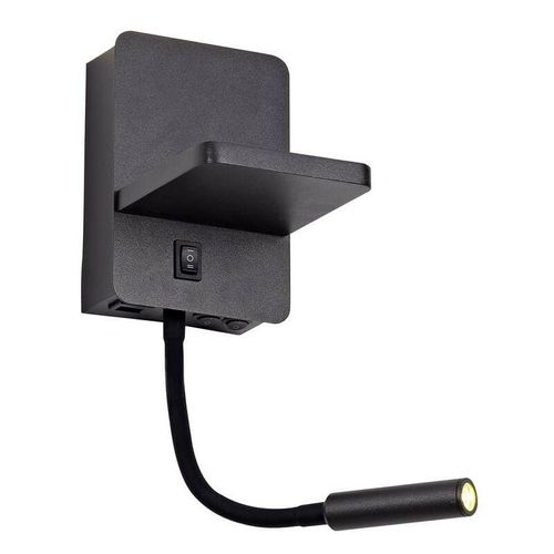 8435197401750 - Cristalrecord - Wandleuchte led Rob2 5W+3W usb und kabelloses Ladegerät