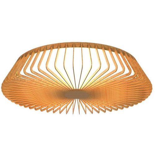 8435153279676 - Inspired Lighting - Inspired Mantra Himalaya 53 cm runde Decke (nur Licht) 56 w led 2700–5000 k abstimmbares Weiß 2500 lm Fernbedienung Holz 3