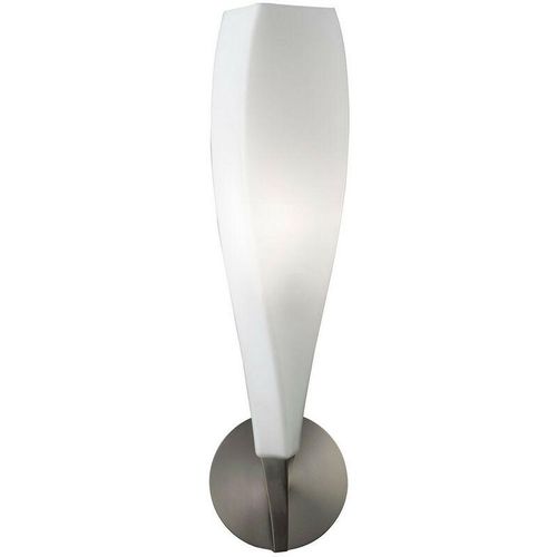 5055498608912 - Inspired Lighting - Inspired Mantra Neo Wandleuchte mit Schalter 1 Licht E27 satiniertes Nickel milchiges weißes Glas