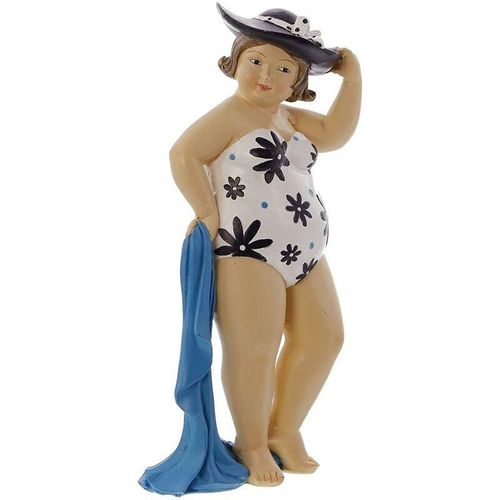 4260757278831 - Dekoleidenschaft - Figur Dame mit Handtuch aus Polyresin maritime Dekofigur