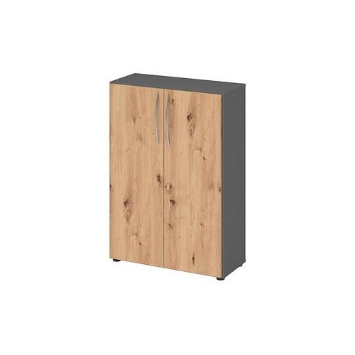 4032062305201 - Aktenschrank 4550 V4550GRBM grafit asteiche 2 Fachböden 800 x 346 x 1144 cm 4032062305201 HAMMERBACHER