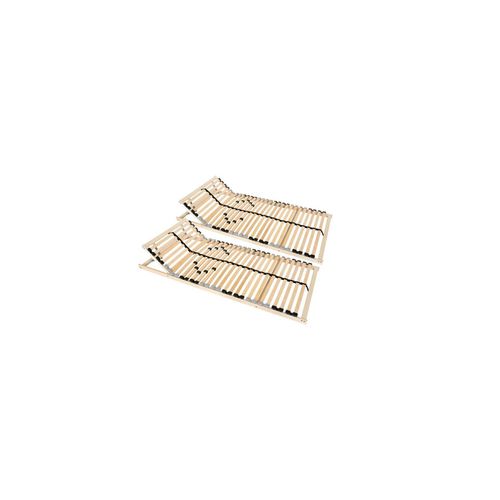 4260360012402 - 2 x Lattenrost ergo 90x200 cm 7-Zonen Kopfteil verstellbar zur Selbstmontage - natur - Coemo 4260360012402 - 2 x Lattenrost ergo 90x200 cm 7-Zonen Kopfteil verstellbar zur Selbstmontage - natur - Coemo