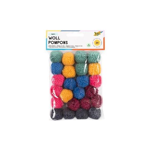 4001868110050 - Pompons farbsortiert Party Ø 30 cm 4001868110050 folia 24 Stück